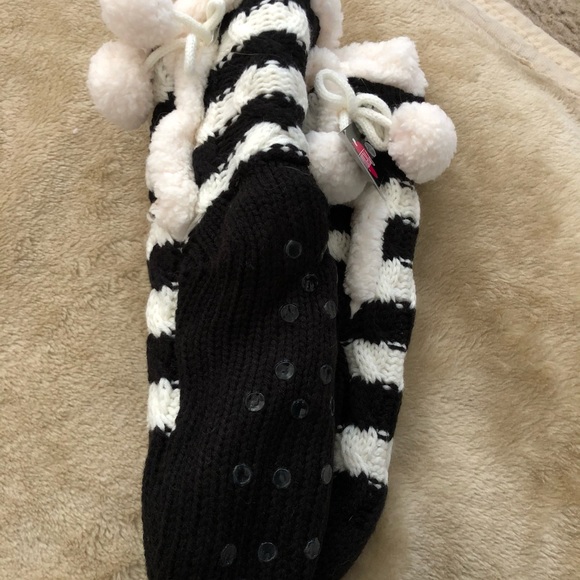 WOMEN’S SLIPPER SOCKS NON SKID SLIP THICK WARM NEW - Picture 3 of 3